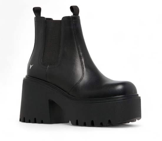 Botas Chelsea de plataforma de cuero negro Windsor Smith - Tricky - Image 3