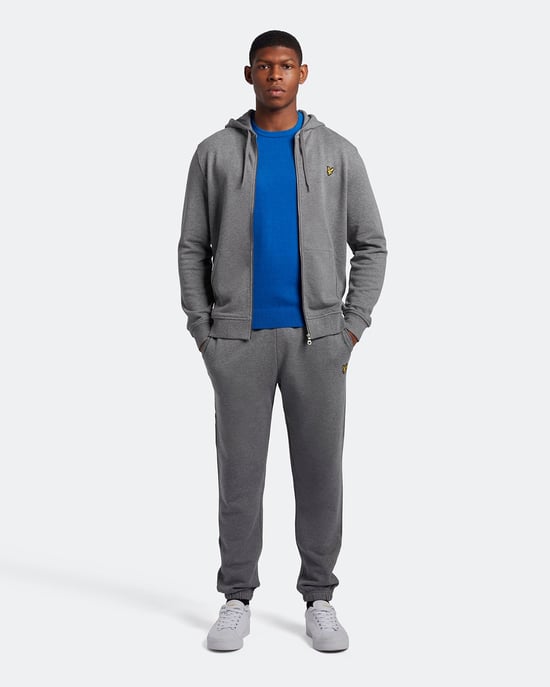 Jersey de algodon merino con cuello redondo de Lyle & Scott Jersey azul brillante - Image 2
