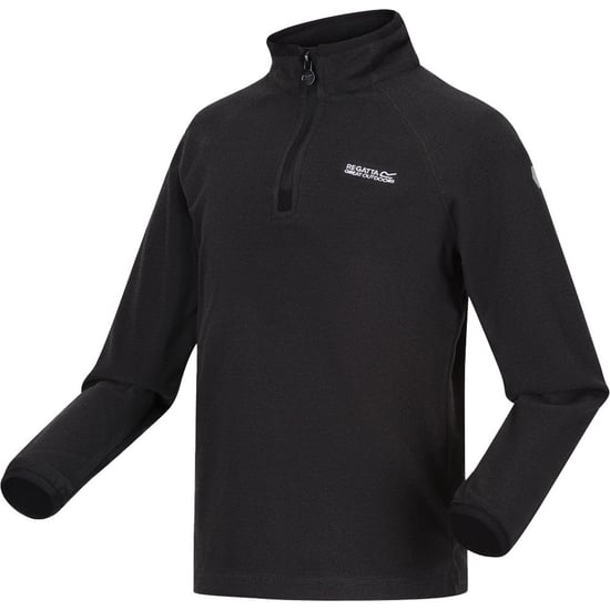 Regatta Boys & Girls Loco Zip Neck Stretch Fit Micro Fleece Jacket Top - Image 1