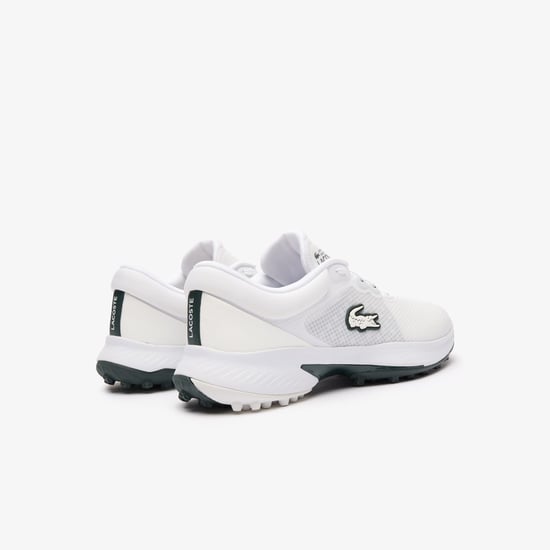 Men's Lacoste Golf Point Trainers in White Green - Image 3