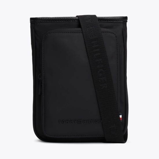 Bolso Cruzado Negro con Logo de Tommy Hilfiger - Image 1