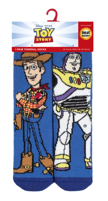 Calcetines térmicos para niños de Toy Story | Calcetines de invierno para niños y niñas | Woody & Buzz, Jessie & Bullseye - Woody & Buzz - Image 2