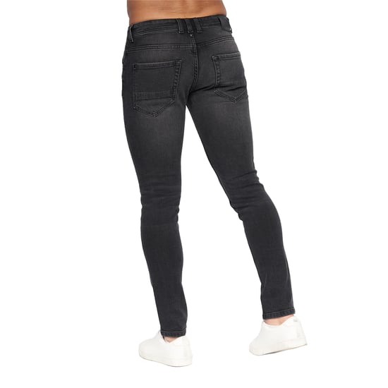 Crosshatch Mens Malcolm Slim Jeans (Black Wash) - Image 4