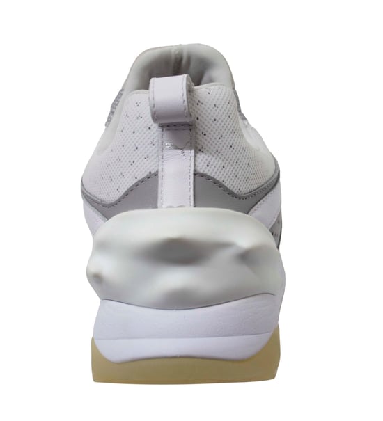 Puma Trimonic Mens Blaze Swift Tech White Leather Lace Up Trainers 357824 02