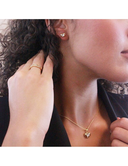 Colgantes Simply Love - Oro y Cristal - Image 2