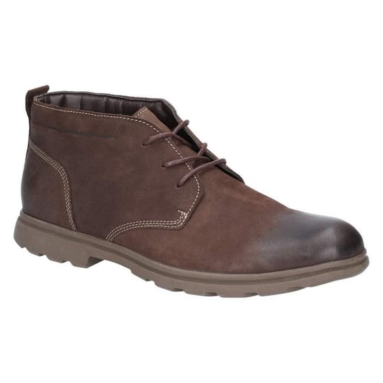 Hush Puppies Mens Tyson Chukka Nubuck Leather Boot (Brown) - Image 1