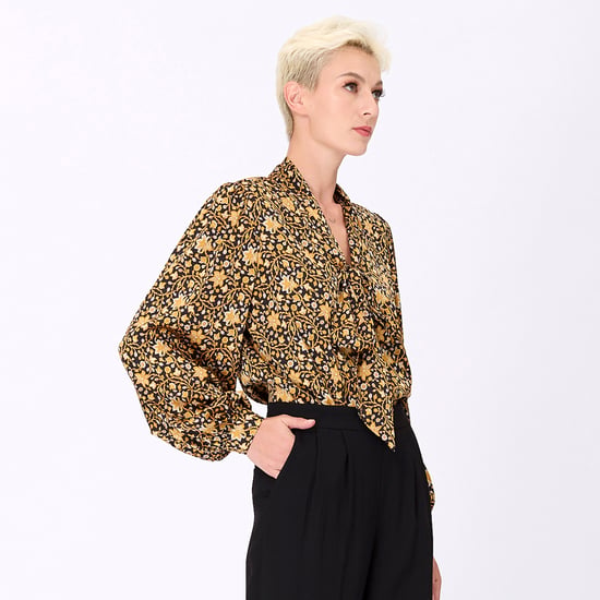 Ascot-tie blouse and Art-Deco print - Image 4