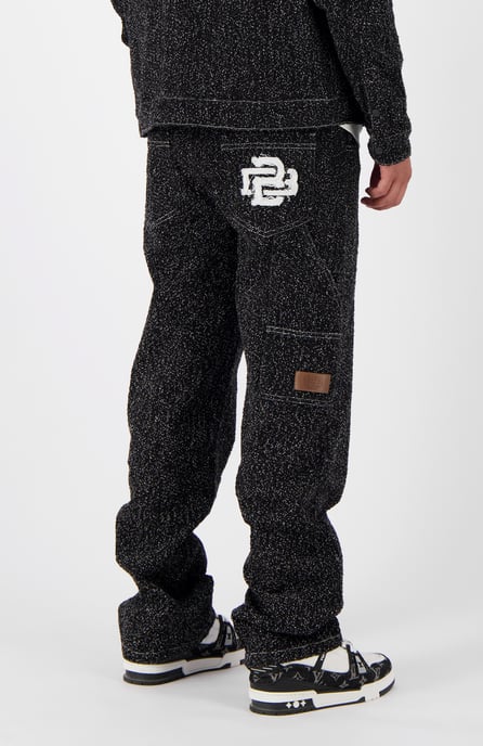 Black Bananas, Boucle Denim Pants, Black