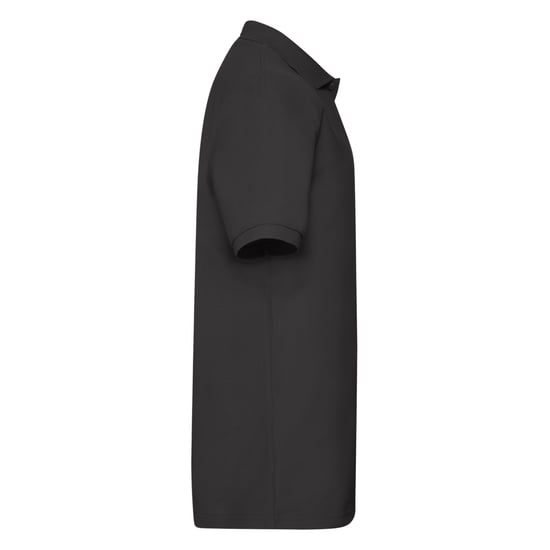 Fruit of the Loom Mens Polycotton Pique Heavy Polo Shirt (Black) - Image 3