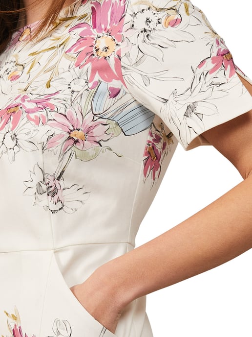 Marie Floral Fitted Dress