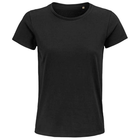 SOLS Womens/Ladies Pioneer Organic T-Shirt (Deep Black) - Image 1