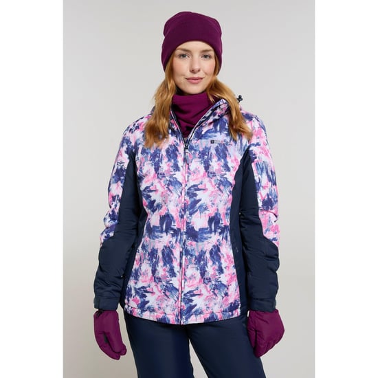 Mountain Warehouse Womens/Ladies Dawn II Printed Ski Jacket (Navy) - Image 1