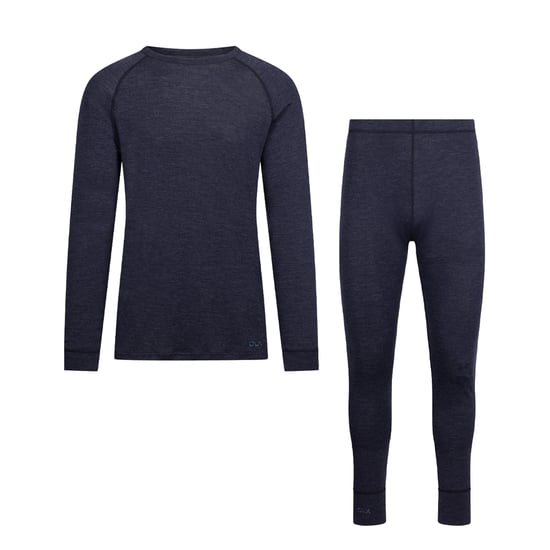 Unisex Adult Demian DLX Base Layer Set (Navy Marl) - Image 1
