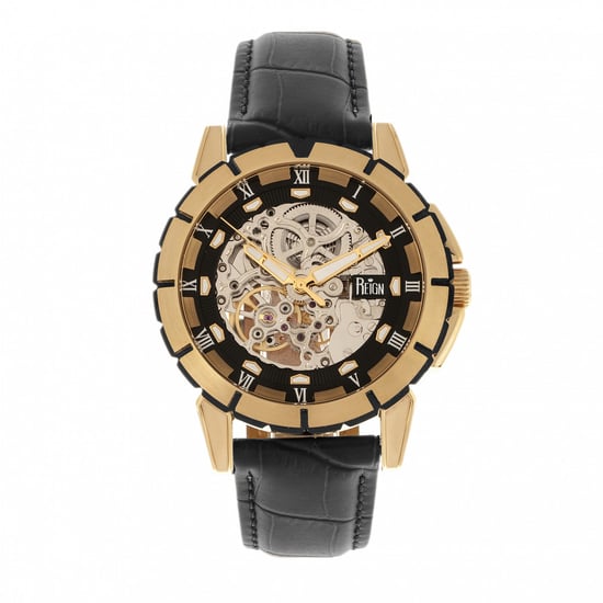 Reloj Automático Esqueleto con Correa de Cuero Reign Philippe - Image 1