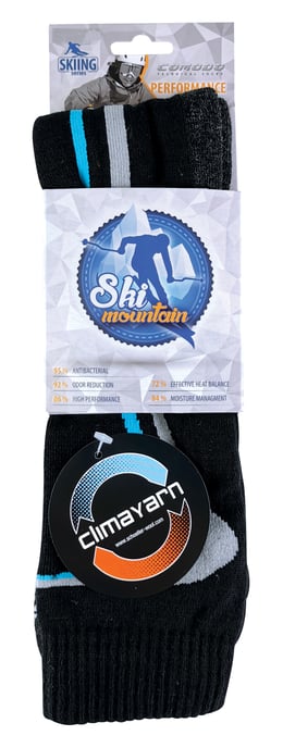 COMODO - Calcetines de Esquí de Lana Merino | Outdoor Snow Sports Climacontrol Knee High Socks | Hombre y Mujer - Image 2