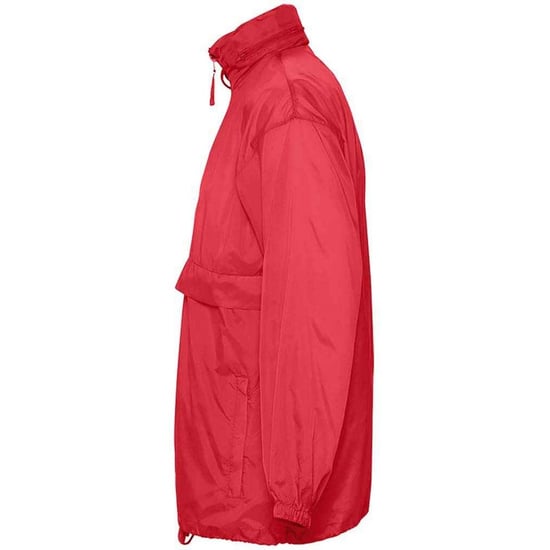 SOLS Unisex Adult Surf Windbreaker (Red) - Image 3