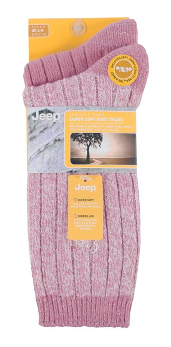 Jeep - Pack de 2 calcetines de mujer supersuaves para botas de montaña - Image 2