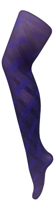 Sock Snob - Mallas de moda opacas de 80 deniers de colores para mujer - Cable - Image 1