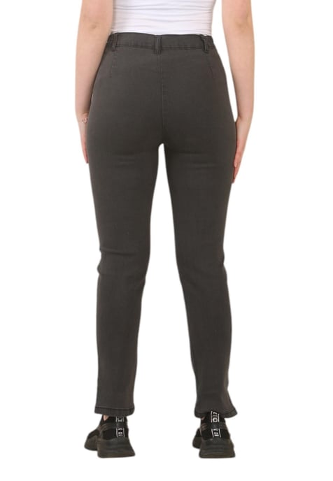 MYT Womens Jeans con cintura elástica lateral en Charcoal - Image 2