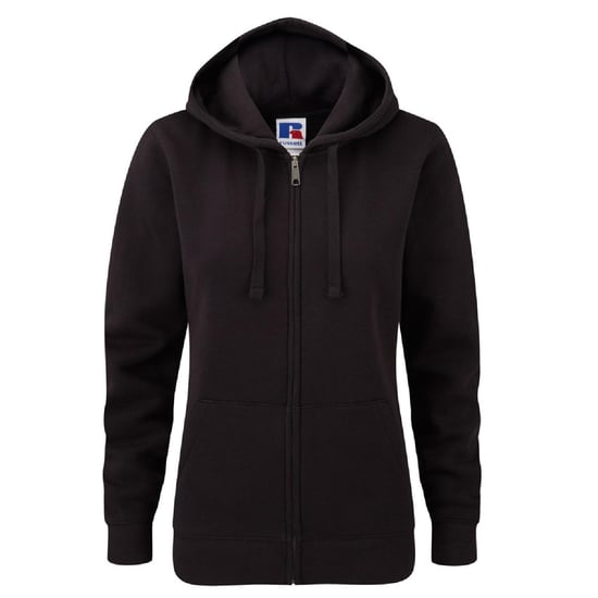 Russell Ladies Premium Authentic Zipped Hoodie (3-Layer Fabric) (Black) - Image 1