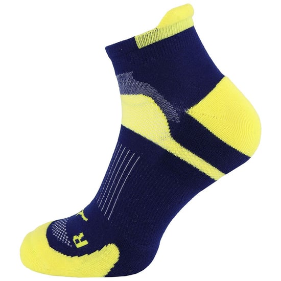 Calcetines para correr Mizuno Race Low Hombre Amarillo/Azul marino - Image 2