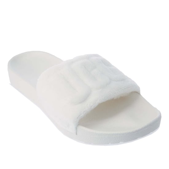 Women's Ugg Mahalia Slide Sandals in White - Image 4
