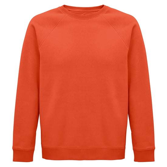 SOLS Unisex Adult Space Organic Raglan Sweatshirt (Burnt Orange)