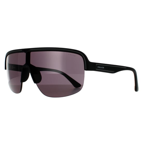 Gafas de sol para hombre Police Semi Sin Montura Negro Mate y Gris Ahumado - Image 2
