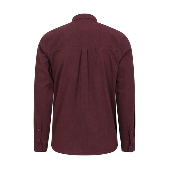 Mountain Warehouse Mens Bamford Melange Shirt (Burgundy) - Image 2