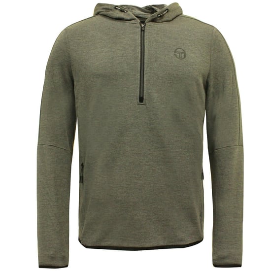 Sergio Tacchini Idra  Half Zip Up Mens Hoodie Jumper Grey 37678 941 A113D