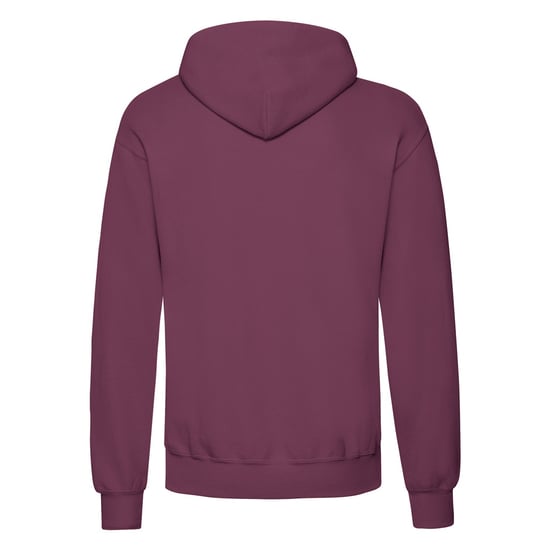 Fruit Of The Loom Unisex Adults Classic Hooded Sweatshirt (Burgundy) - Image 2