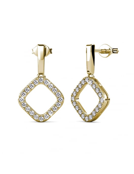 Pendientes Irina - Oro y Cristal - Image 1