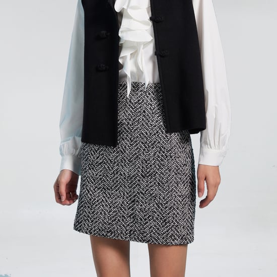 Straight short Tweed skirt - Image 2