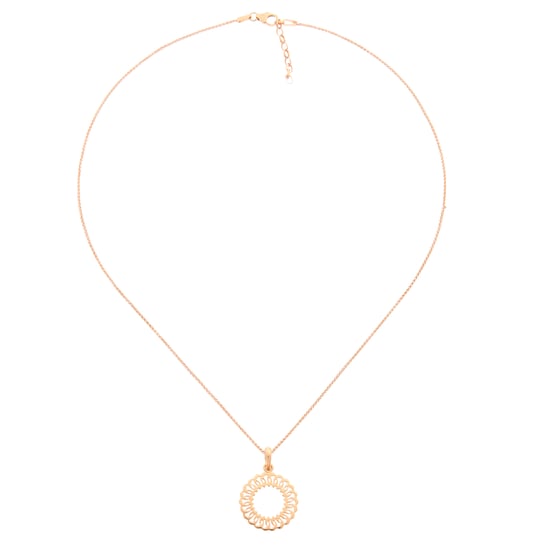 Orphelia 'Amada' Women's 925 Sterling Silver Chain with Pendant - Rose ZH-7075/1 - Image 2