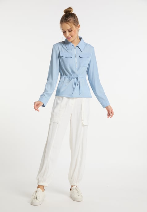 Dreimaster Blouse women light blue - Image 2