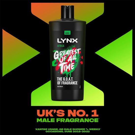 Lynx G.O.A.T Shower Gel up to 12H Refreshing Fragrance XXXL Africa, 700ml