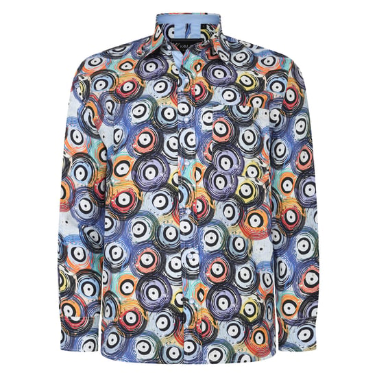 Kam Men's Printed Big & Tall Cotton Check Shirt