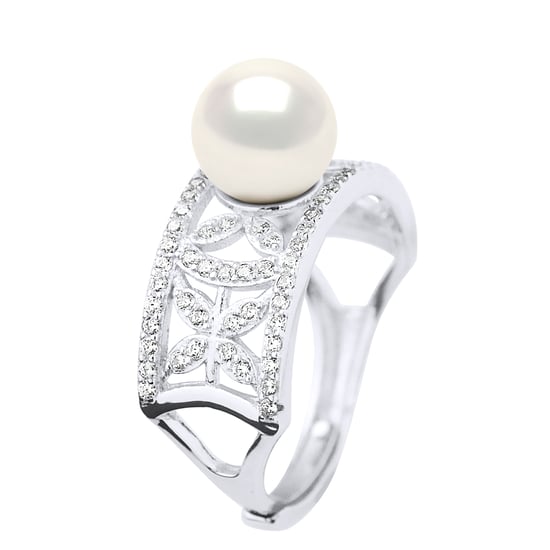 Ring Jewelry - Real Cultured Freshwater Pearl Round 8-9 mm - Image 1