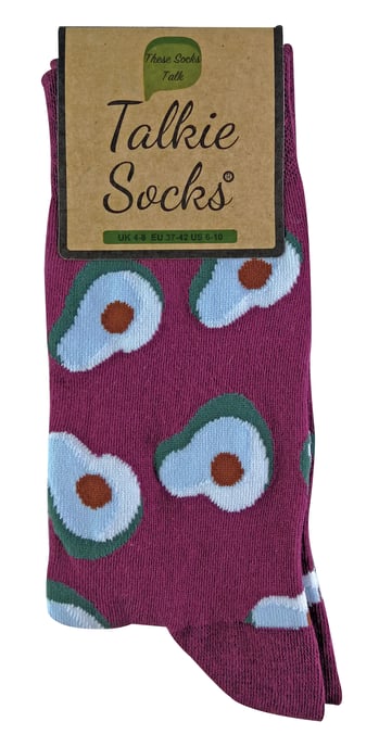 TALKIE SOCKS - Calcetines de algodón para mujer con diseño frutal y original - Image 2