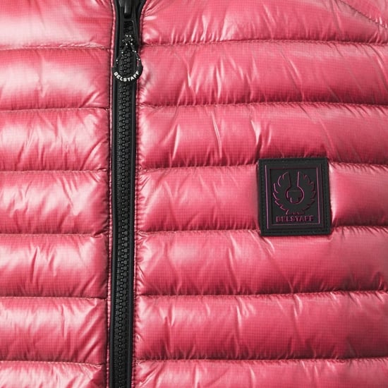 Chaleco de Belstaff Airframe color rosa neón brillante con cierre - Image 3