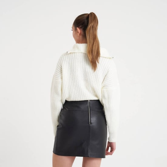 Barneys Originals Real Leather Skirt