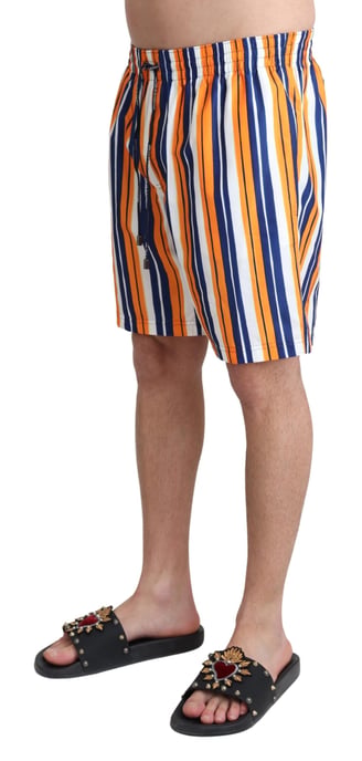 Bañador de playa a rayas multicolor para hombre de Dolce & Gabbana - Image 2