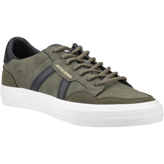 Jack & Jones Morden Special Polyurethane Men's Olive Night Trainers - Image 1