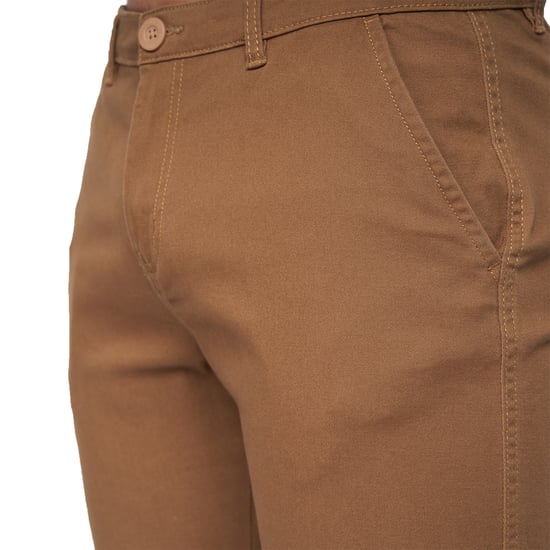 Crosshatch Mens Sinwood Chino Shorts (Cinnamon) - Image 3