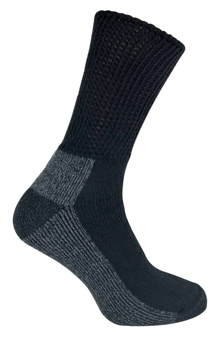 3 Pares Calcetines de Trabajo Diabéticos de Algodón Acolchados y Confortables para Hombre - Image 1