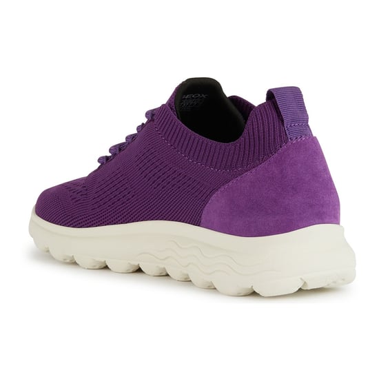 Geox D Spherica A Leather Women's Purple Trainers - Image 6