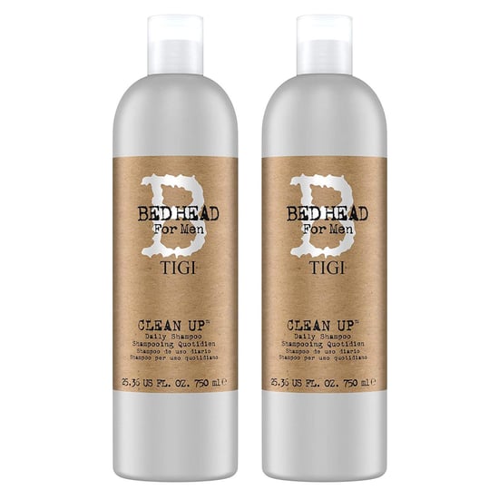 Tigi Clean Up Mens Daily Shampoo for Normal Hair 750ml, 2pk