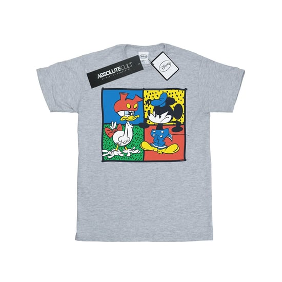 Disney Mens Mickey Mouse Donald Clothes Swap T-Shirt (Sports Grey)