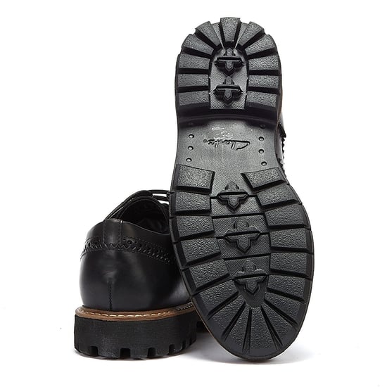 Clarks Batcombe Wing Mens Black Shoes - Image 4