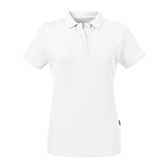 Russell Womens/Ladies Pure Organic Polo (White) - Image 1